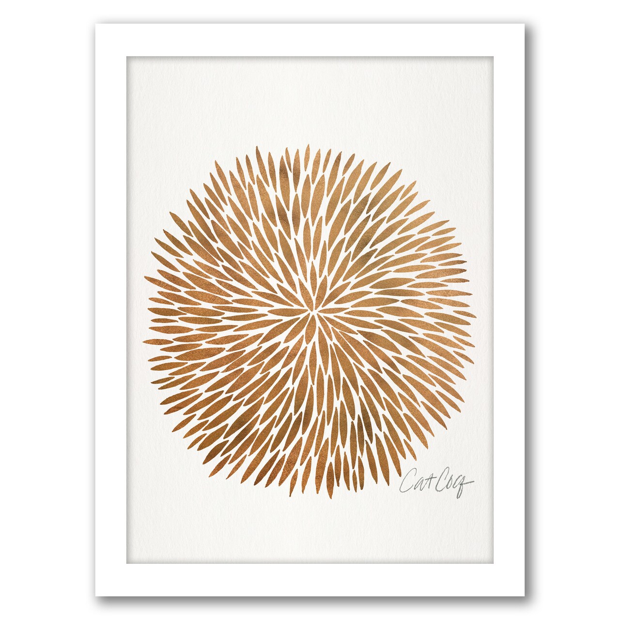 Rose Gold Burst by Cat Coquillette Frame  - Americanflat